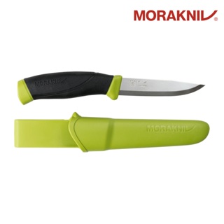 MoraKniv 多功能不鏽鋼直刀Companion (S)｜14074 橄欖綠 (莫拉刀 戶外刀 不銹鋼 瑞典品牌)