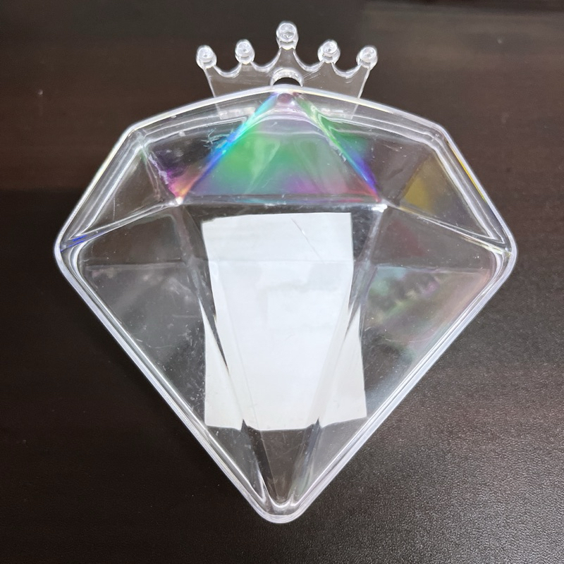 透明塑膠盒 皇冠鑽石 盒子 收納 🔅二手🔅