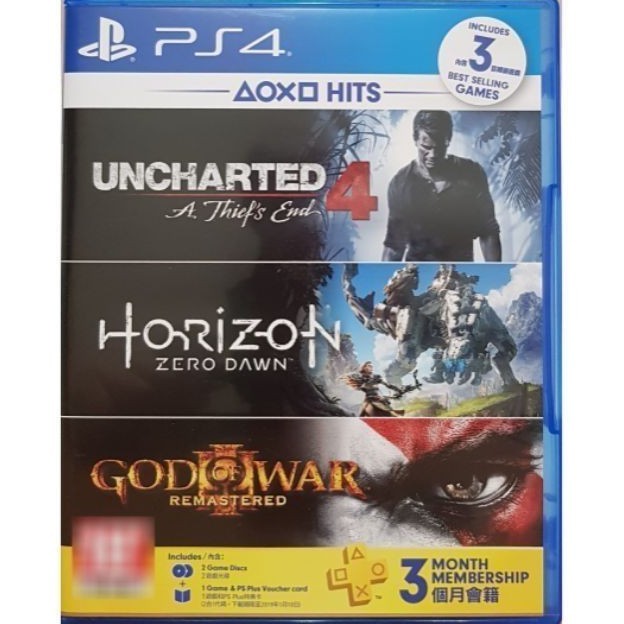 【現貨-二手商品 保存良好 下單24小時內出貨】超值組合包2片裝 PS4地平線 期待黎明 + 秘境探險4合輯