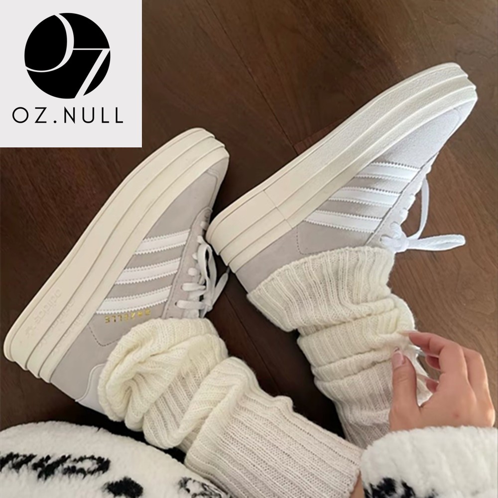 【OZ.NULL】新款 Adidas orginals Gazeelle Bold 厚底 灰白 增高 女鞋 HQ6893