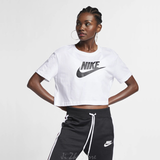 【吉喆】現貨 Nike NSW 女款 經典 LOGO 印花 寬鬆 短版 短T 棉短T 短袖T恤 BV6176-100