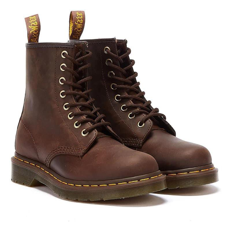 Dr.Martens 1460 棕色高筒皮革靴