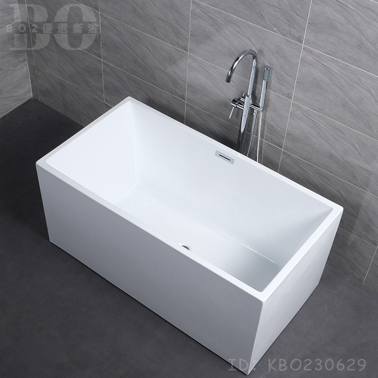 【破損包賠】免安裝方形浴缸家用壓克力無縫一體加深可移動浴缸小戶型定製小缸BO80