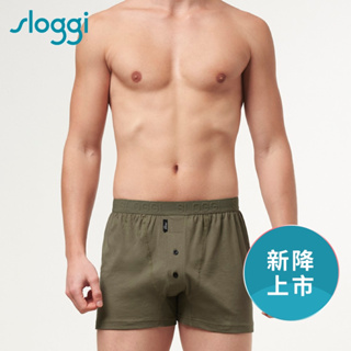 sloggi MEN ORGANIC COTTON系列寬鬆平口褲 橄欖綠｜90-520 A7