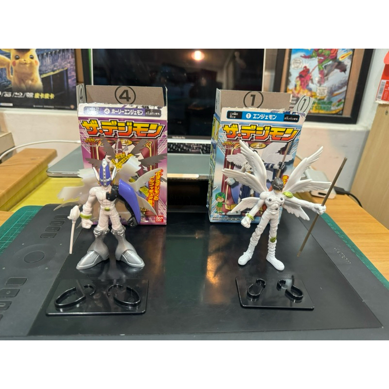 Bandai 1999 數碼寶貝 二手 日本 早期 老物 盒玩 天使獸 神聖天使獸 組立式 公仔 人偶 缺貼紙