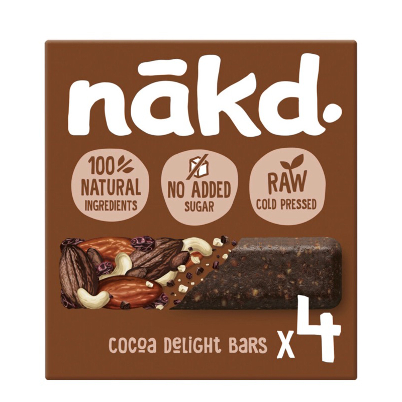 🇬🇧英國 Nakd巧克力燕麥堅果棒 無麩質全素無加糖 全天然原料