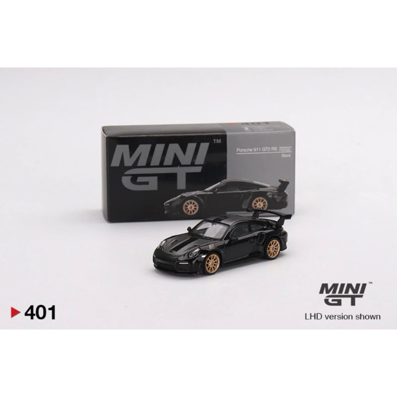 【K車庫】 MINI GT 401 Porsche 911 GT2 RS黑 絕版車