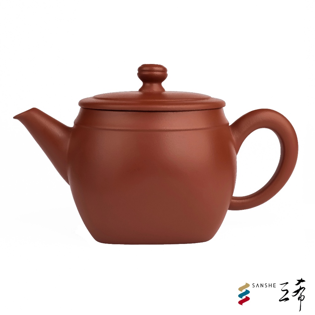 『台灣製造』C89 四方壺【朱泥】【牙白】【三希陶瓷】【現貨供應】茶器具 茶海 茶器 茶具 三希 陶土 陶瓷 茶壺