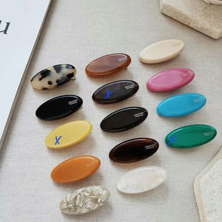 【Honeymin韓國飾品】CREATION FRANCE 橢圓小髮夾｜繽紛 百搭簡約 正韓流行