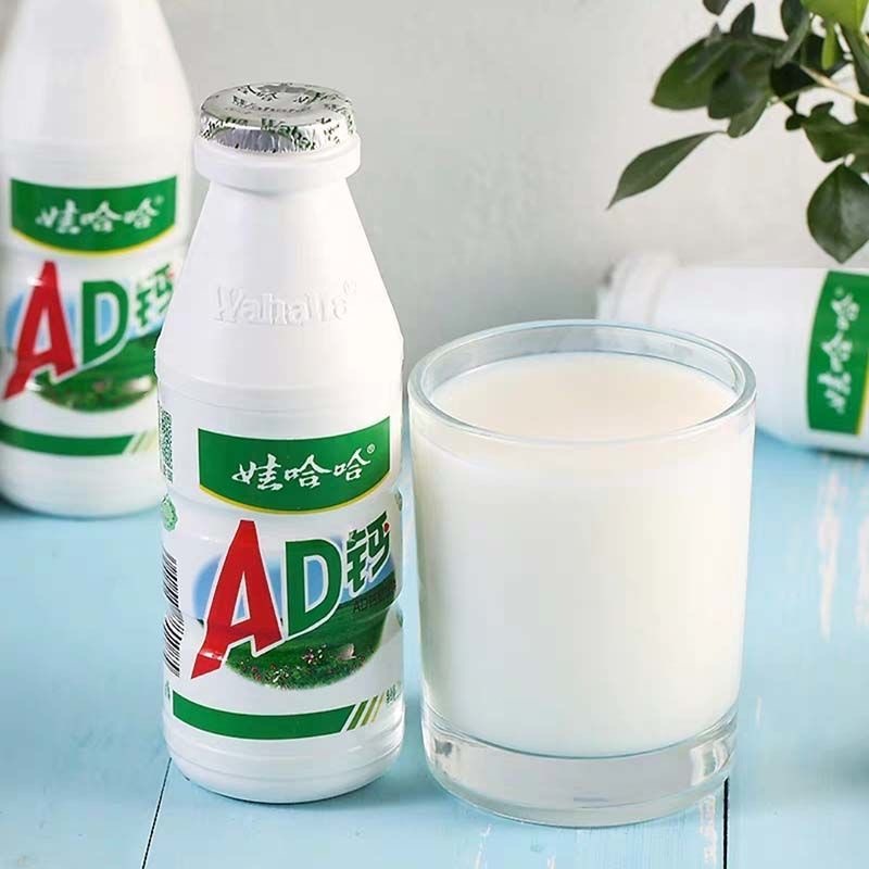 娃哈哈AD鈣奶100g*1大瓶整箱哇哈哈酸奶牛奶早餐飲料品