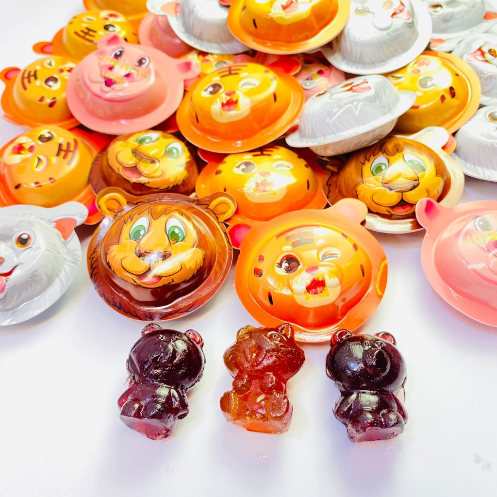 嘗甜頭 附發票 動物嘉年華軟糖 動物軟糖 山楂口味 熊熊造型 包裝糖果 進口糖果 派對 3D動漫軟糖 立體熊熊 越南