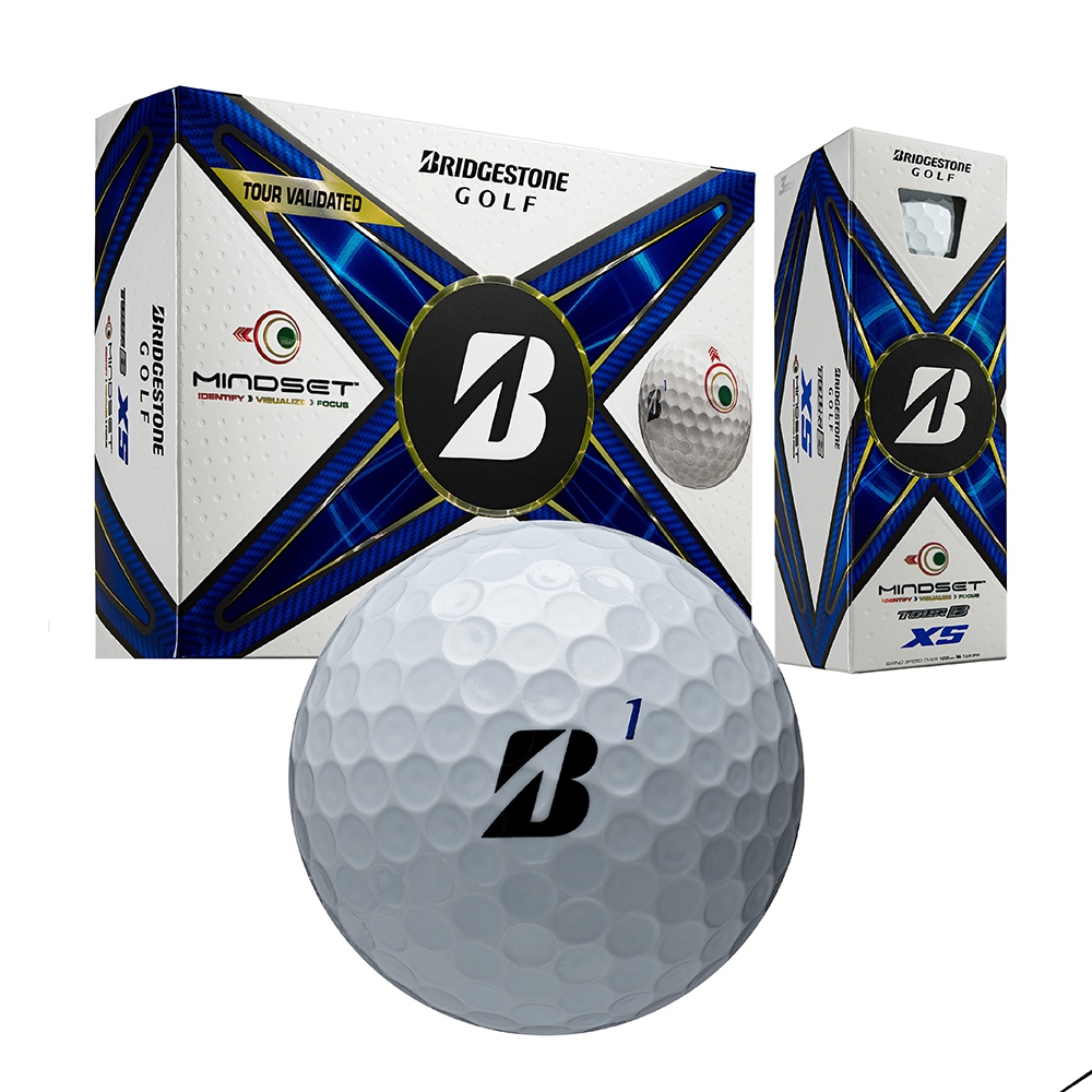 【Bridgestone】24' TOUR B XS mindset 焦點瞄準系統版（12顆/盒）︱官方旗艦店
