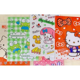 三麗鷗sanrio Hello Kitty KT/美樂蒂/大眼蛙 25K筆記本+收納袋/記事本 市價$80