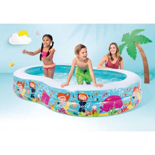 玩樂生活 美國INTEX 56490 8字形充氣游泳池 兒童戲水池 幼兒夏天玩水池 嬰兒遊戲球池(免費維修 瑕疵換新品)