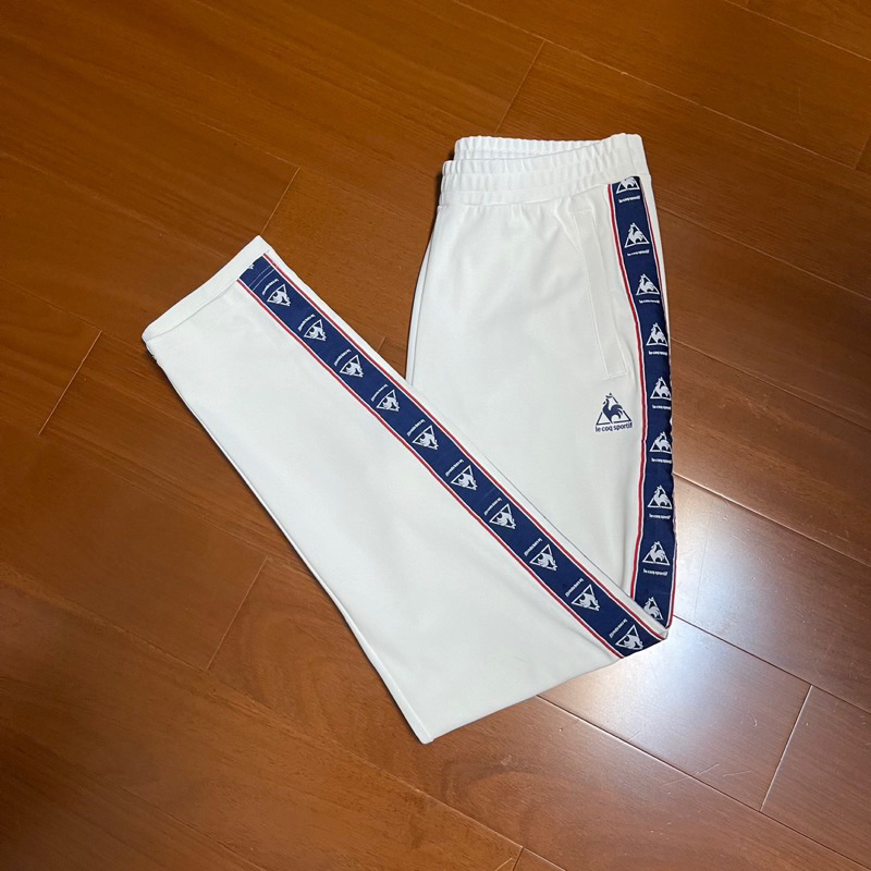 （Size L) 公雞牌 Le coq Sportif 串標修身休閒長褲 （3M風褲）