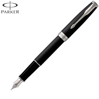 【Penworld】法國製 PARKER派克 卓爾霧黑白夾鋼筆 P1931521