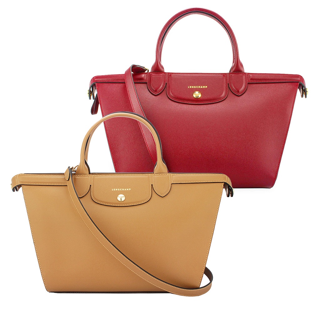 LONGCHAMP Le Pliage Heritage牛皮手提斜背大型兩用包(任選)480602