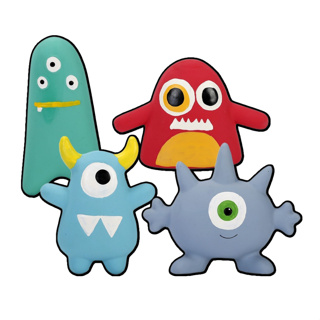 Q-Monster 外星人家族 發聲玩具 狗玩具 發聲玩具 寵物玩具乳膠玩具 - 艾爾發寵物 Alphapetstw