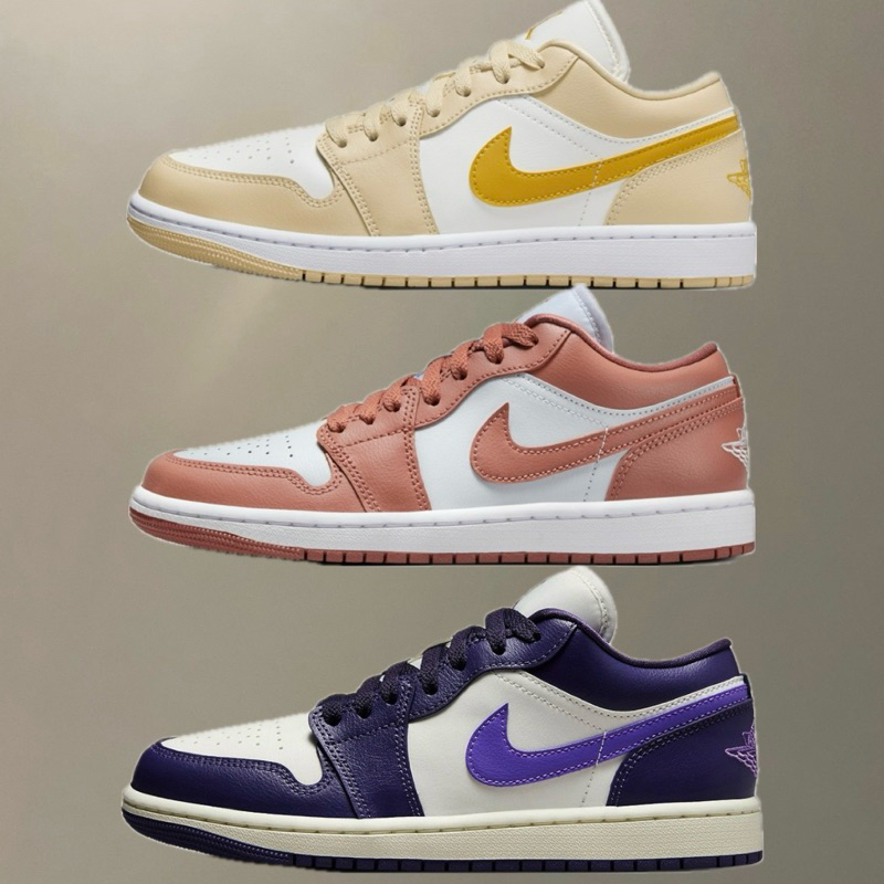 [Ban]Nike Air Jordan 1 Low  黃色 粉色 紫色 女生休閒鞋DC0774-170 080 502