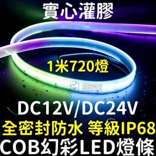 『仟尚電商』實心灌膠 COB 幻彩燈條 12V 24V 全防水 WS2811 LED 靈獅 孝獅 獅子頭 米塔燈 廣告燈