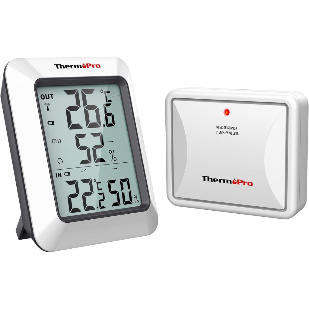 [現貨]日本原裝 ThermoPro 數位式 室內 室外 溫度 濕度感應計 室內外共用 無背光 TP-60S