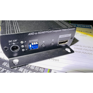 監控BNC影像轉換器 AD001AHD AHD轉HDMI VGA CVBS
