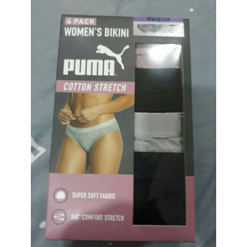 PUMA女內褲一盒4件XS號25~26公分