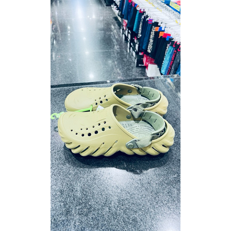 Crocs 卡駱馳 ( 中性鞋 ) ECHO波波克駱格 207937-3UA 蘆薈綠