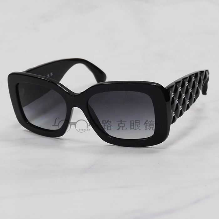【LOOK路克眼鏡】Chanel 香奈兒 太陽眼鏡 黑框 粗鏡腳 CH5483 760 S6