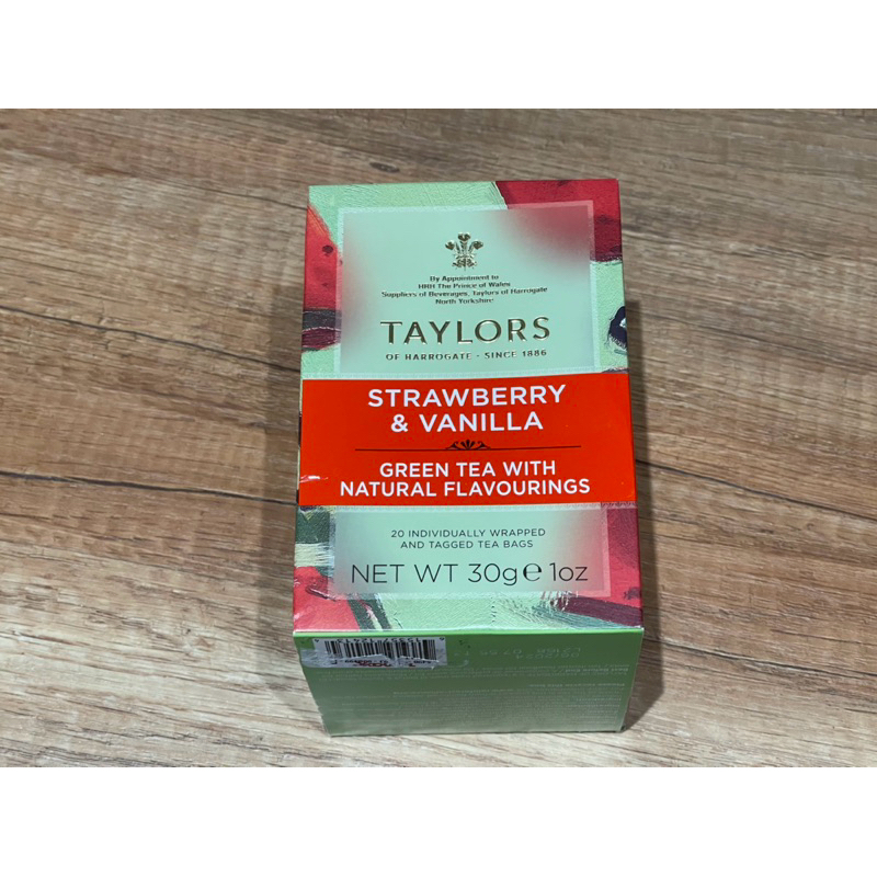 [即期/出清]全新 轉賣 TAYLORS 美國代購 草莓香草茶 茶包 20入/盒