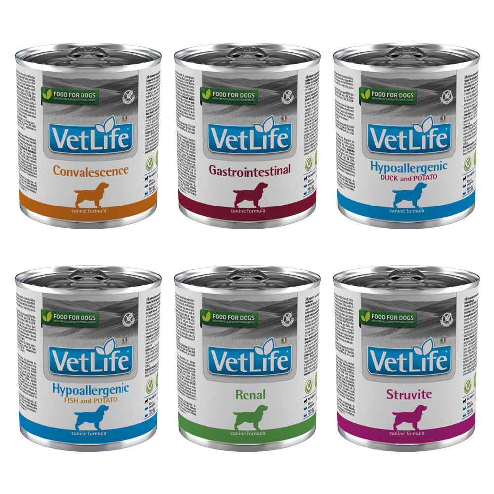 【法米納 Farmina 處方】狗 VetLife 獸醫寵愛天然處方狗罐 300g｜處方罐 腸胃道／腎臟／泌尿道／低敏