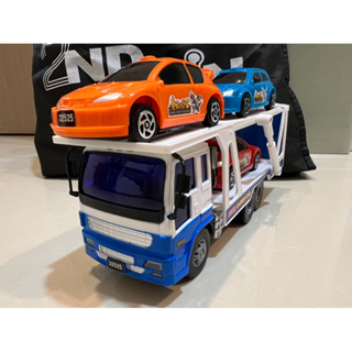 運輸車 慣性雙層運輸車附3台汽車 玩具車 交通車