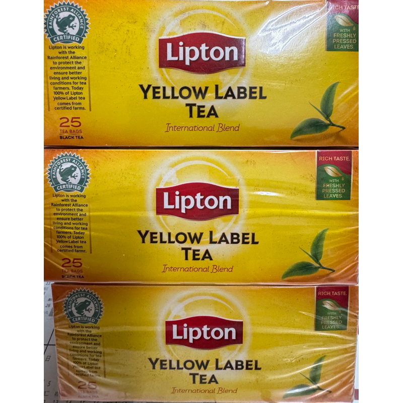 Lipton 立頓紅茶 全新 黃牌精選紅茶 茶包 25入 市價59
