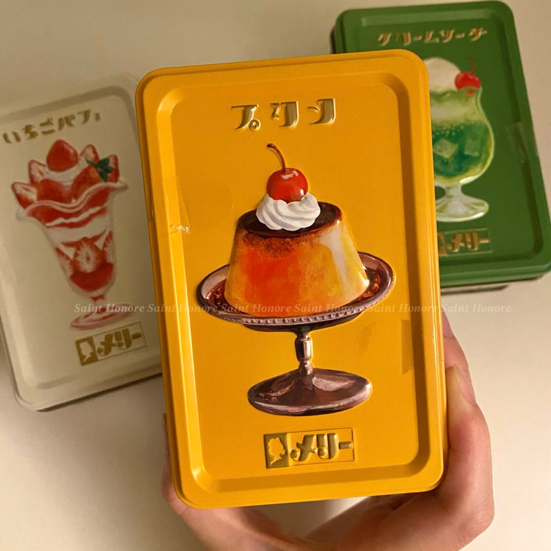 【售完】日本代購 Mary’s  復古昭和甜點巧克力鐵盒 復古甜點巧克力 巧克力鐵盒 附紙袋