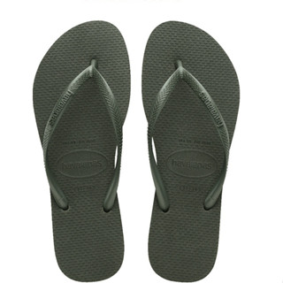 Havaianas Slim 哈瓦仕 女生 墨綠色 舒適 運動 涼拖鞋 4000030-4896W