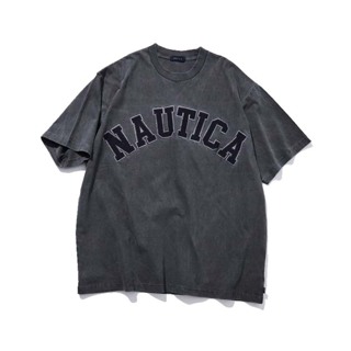 Nautica Jp 水洗 寬版 T恤 短T 短袖 碳黑 男女款 FREAKS-56 [現貨]