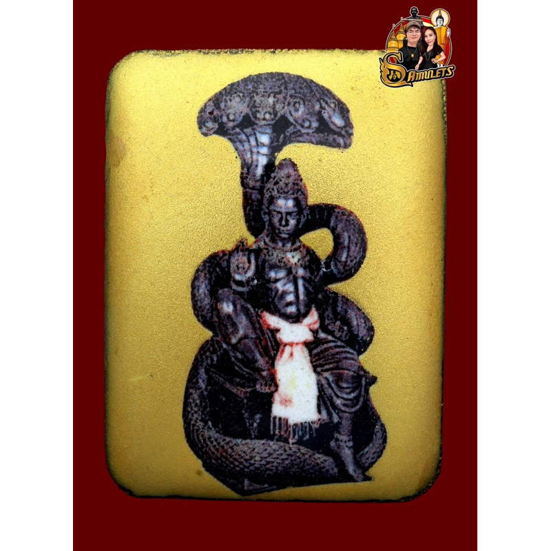 2564 裸澤度金 （金色）後彩簽 塔瑪儂爸爸 陶瓷locket 拜師法會 帕阿贊塔瑪儂與阿贊初共同加持