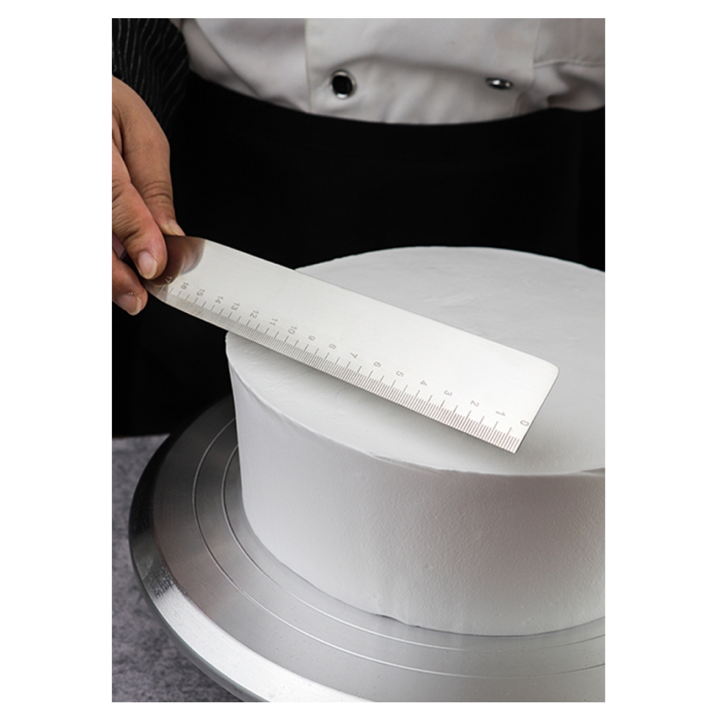 《U貝》不銹鋼帶刻度8寸/10寸蛋糕直角抹刀 奶油刮平吻刀 裱花刀蛋糕抹面 直角抹刀🍬CA24
