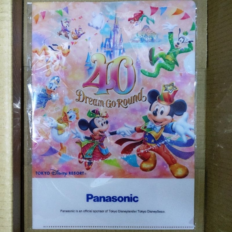日本東京迪士尼40週年L夾 Panasonic資料夾 Disneysea
