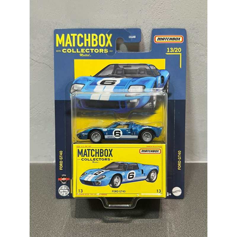Matchbox Collectors 火柴盒 收藏家 收藏小車 Ford GT40 膠胎 精裝 福特 跑車