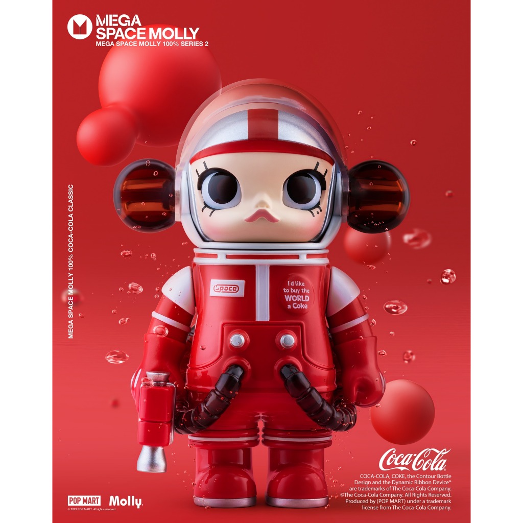 (正版現貨) POPMART SPACE MOLLY 100% 盲盒 二代 確認款 可樂 可口可樂