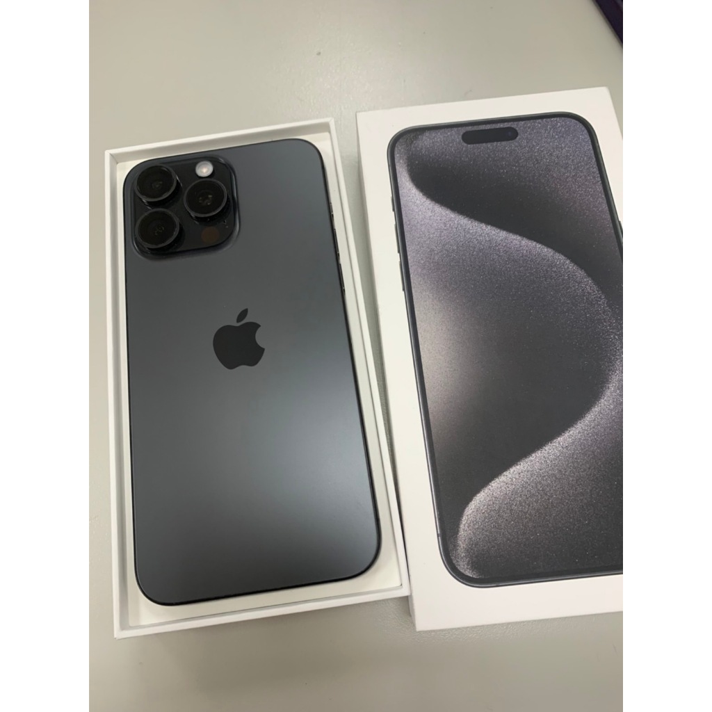 【iPhone 15 Pro Max】256GB 黑色鈦 (862) 蘋果、二手、超長保固、近全新!!
