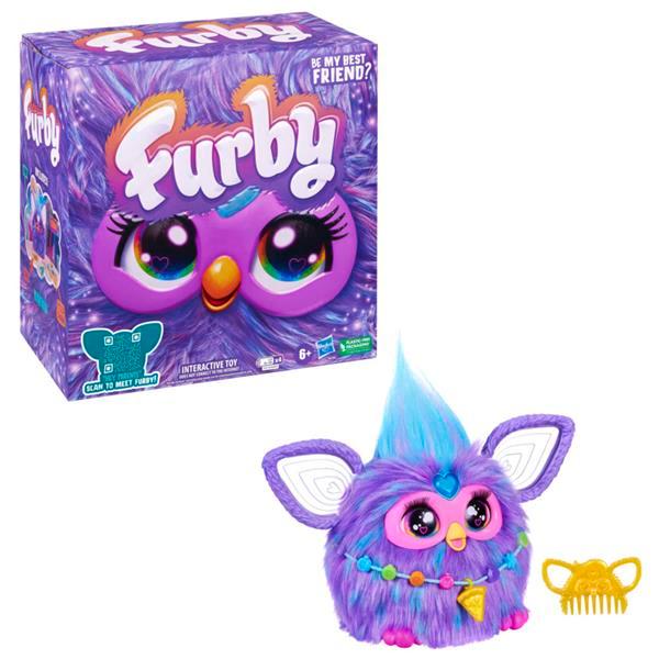 【孩之寶 Hasbro】 兒童玩具 Furby 菲比小精靈 電子互動絨毛玩偶 紫色
