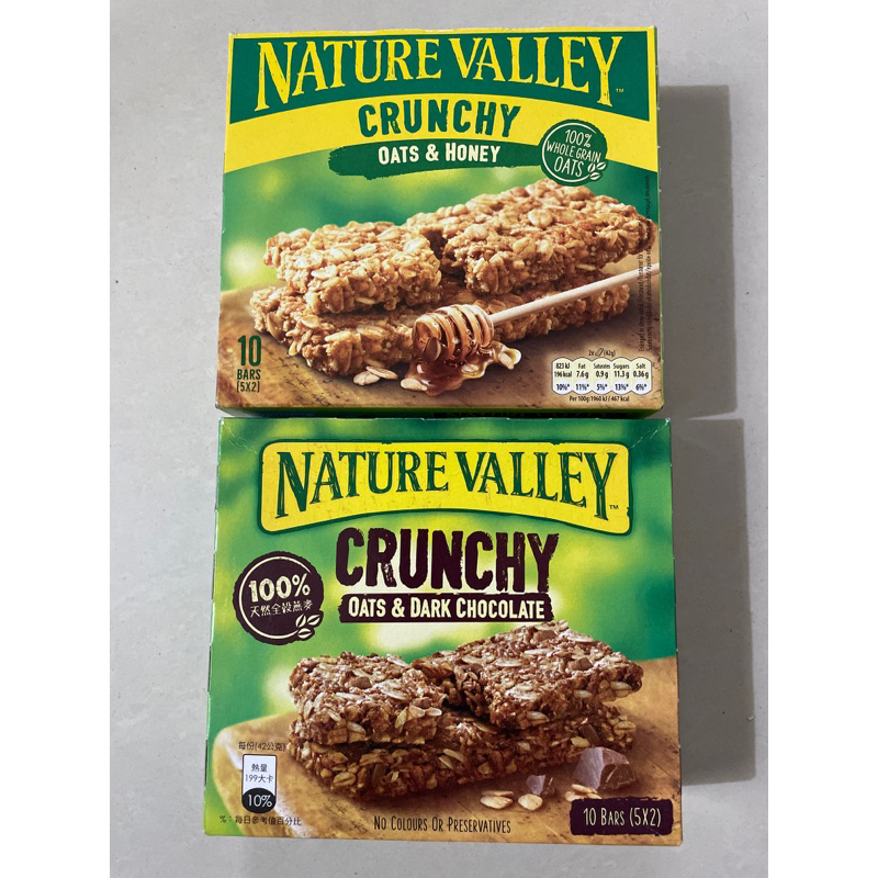 天然谷（Nature Valley)燕麥棒組合包        （蜂蜜燕麥/黑巧克力燕麥）一盒40入