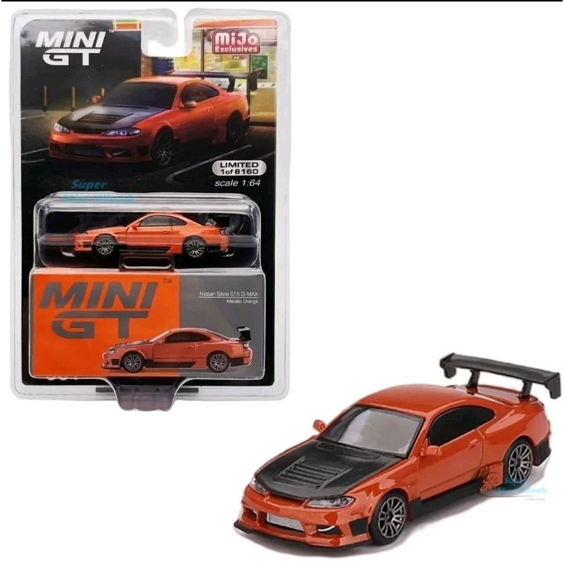 [玩三工作室] 送膠盒 美國版吊卡 Mini GT 581 Nissan S15 D-Max orange