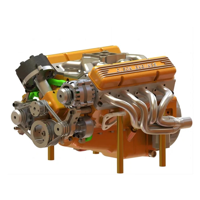 =時空迴廊=  CISON V8 引擎 44CC 1/6 水冷 4行程 8 缸 汽油引擎  V8 引擎模型套件