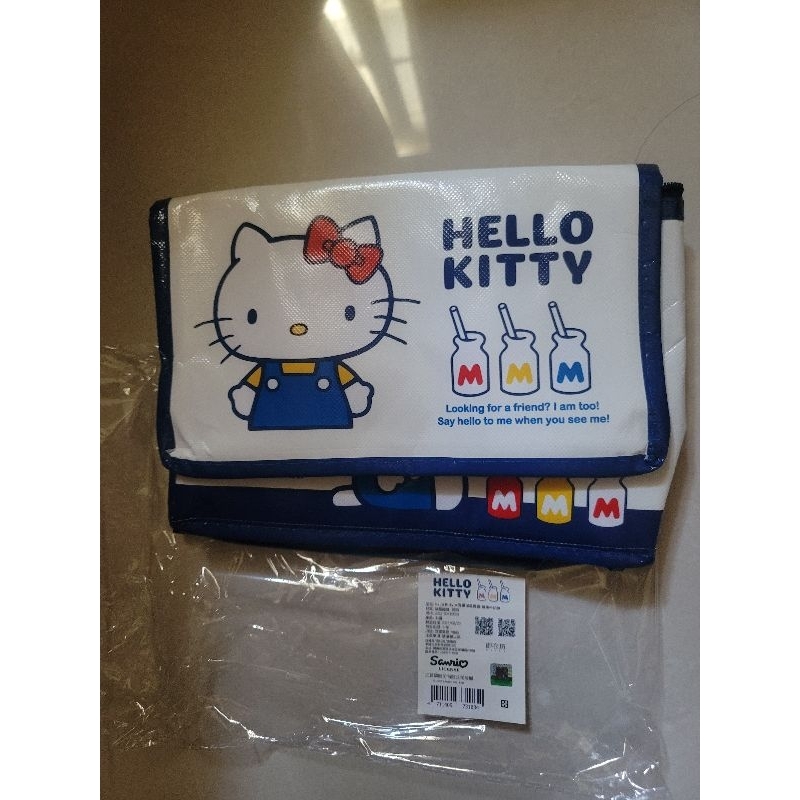 全新現貨全新未拆封hello kitty大容量保溫提袋，蘋果牛奶款
