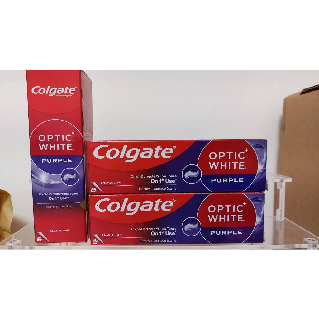 高露潔 Optic White 光感·白系列美白牙膏 (閃鑽亮白 \ 火山礦物 \ 天然酵素 \ 紫鑽煥光)