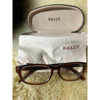 日本製Bally巴利眼鏡鏡框，13.5*4公分,盒不新