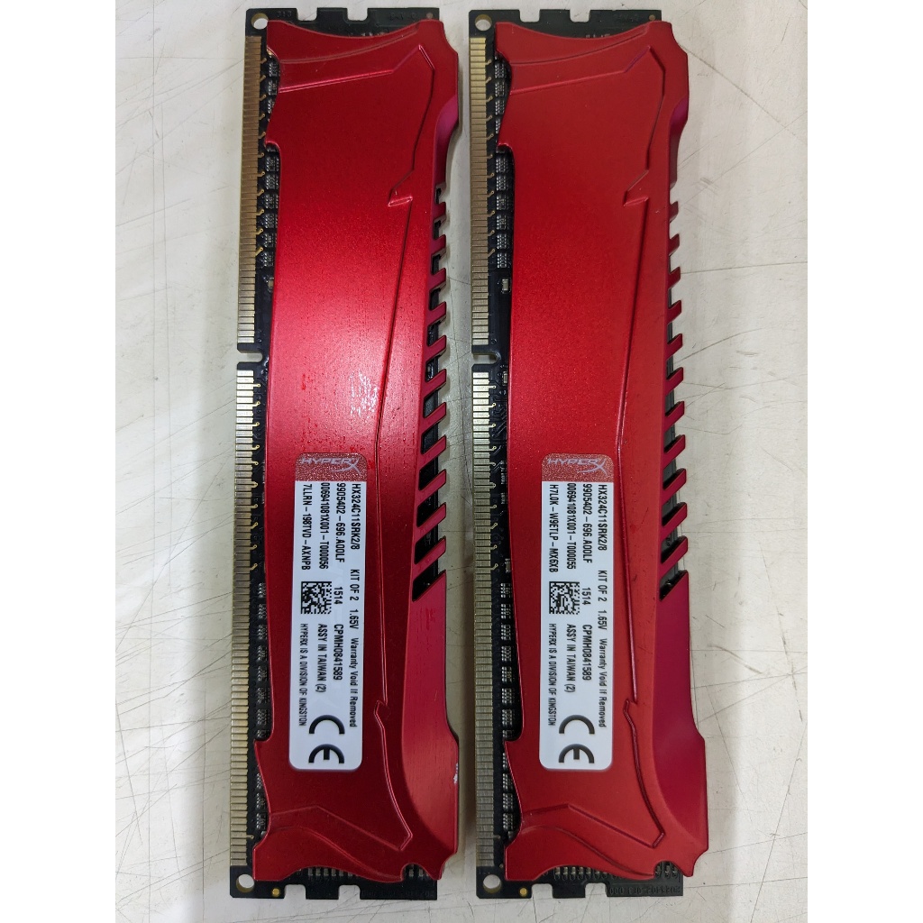 金士頓 HyperX DDR3 2400 8GB (4GX2) 8G 2隻一組 超頻 終保